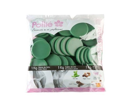Eurostil Pollié Discos Cera Caliente Aloe Vera 1000g