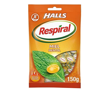 Halls Bolsa Miel Mentol 150g