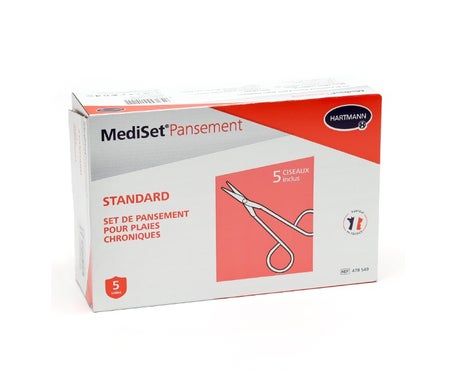 Mediset Set 2 Pares de Tijeras + Standard Heridas Crónicas 5uts