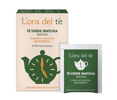 Erboristeria Magentina Té Verde Matcha Naranja Bio 20 Sobres