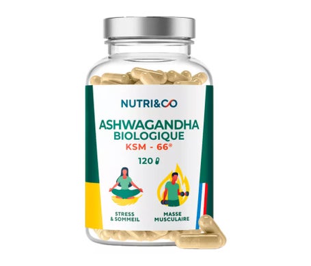 Nutri & Co Ashwagandha Bio KSM - 66 120 Perlas