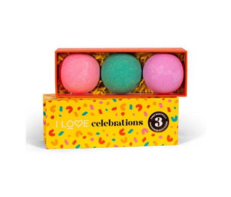 I Love Celebration Set Bombas de Baño 3uds