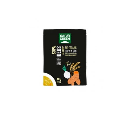 Naturgreen Sopa Ecológica de Fideos Al Curry 40 g | Natural Doctor