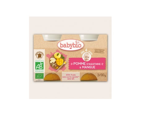 Babybio Mango Mango BIO en 4 meses 2x130g