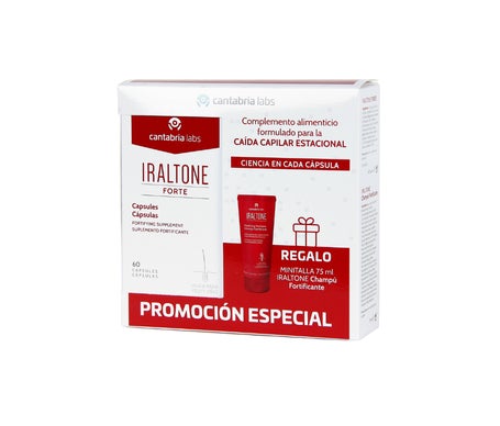 Iraltone Forte 60caps + Champú Fortificante 75ml