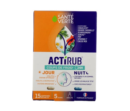 Sante Verte Actirub Día Noche 15 comp