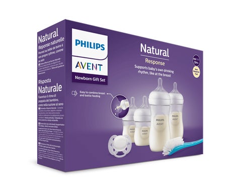 Philips AVENT Natural Response Newborn Gift Set 4pcs. (SCD838) - Biberones