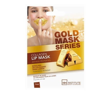 IDC Institute Gold Máscara para Labios con Colágeno 1 par