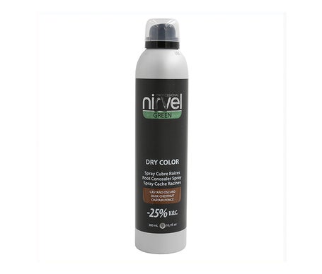 Nirvel Green Dry Color Spray Castaño Oscuro 300ml
