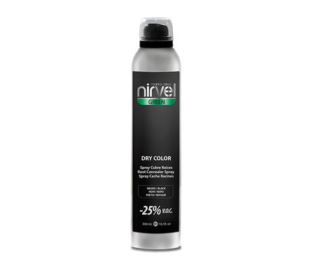 Nirvel Green Dry Color Spray Negro 300ml