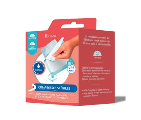 Soineo Compresa de Gasa Estéril 5x5cm 25uds