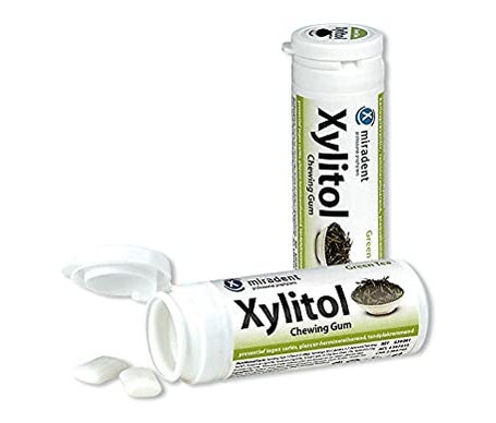 Miradent Xylitol Chicle Té Verde 30g