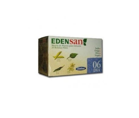 Edensan 06 dia infusões filtro 20uds