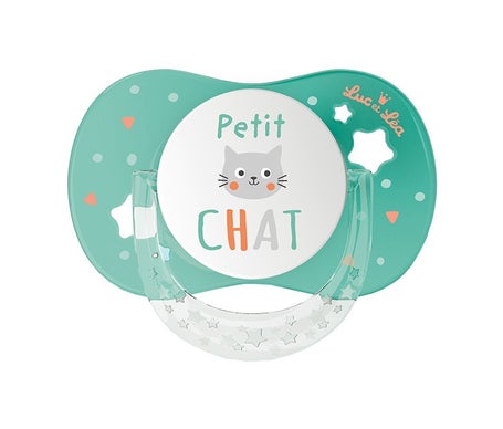 Luc et Lea Chupete Anatómico +18m Gatito 1ud