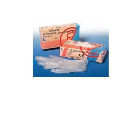 Farmac-Zabban FZ Confort Guantes de Vinilo Confort S 100 uds