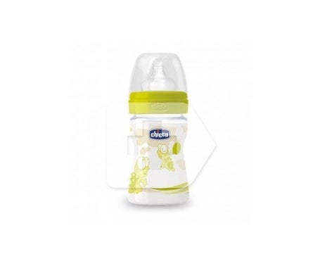 Chicco® biberón tetina silicona Boca ancha flujo normal talla 1 150ml