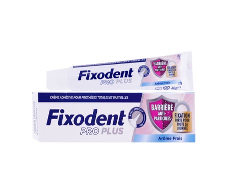 Fixodent Pro Plus Barrera Anti-Partículas Crema Adhesiva Fresca 40g
