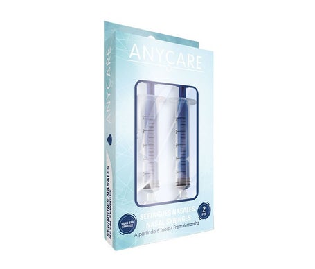 Anycare Jeringa Aspirador Nasal Azul 1 par