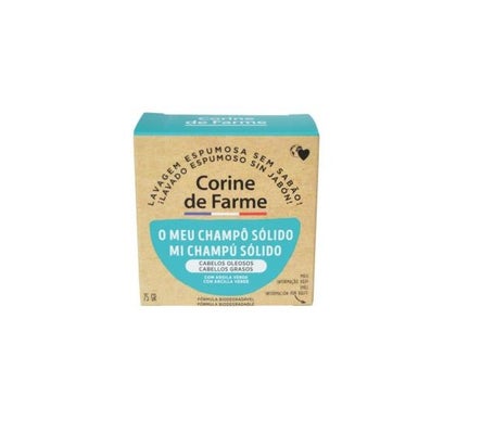 Corine de Farme Champú Sólido Arcilla Verde Cabellos Grasos 75g