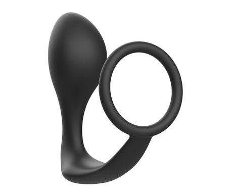 Addicted Toys Plug Anal con Anillo Silicona Negro 1ud