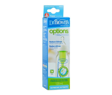 Set de Biberones para Recién Nacidos DR. BROWN´S Anti-Cólicos Opt+ Boca  Estrecha 2oz Paquete 2un