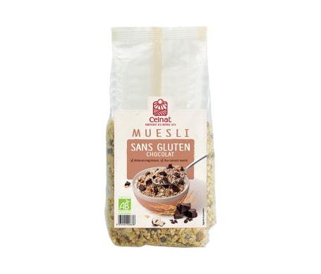 Celnat Muesli de Chocolate Bio sin Gluten 375g | Natural Doctor
