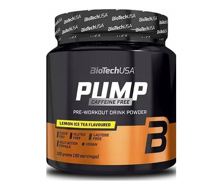 Biotech Usa Pump Caffeine Free Lemon Ice Tea 330g | Natural Doctor