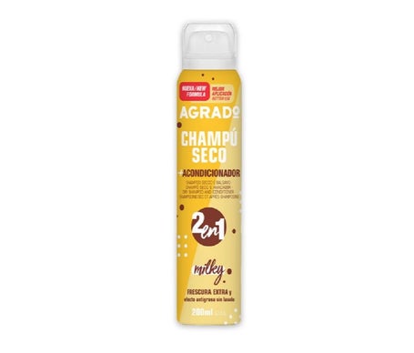 Agrado Champú Seco y Acondicionador 2 en 1 Milky 200ml