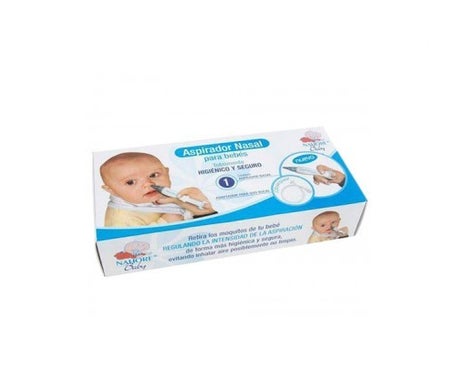 Nahore Aspiratore nasale bambino doppio uso manuale e orale 1ud