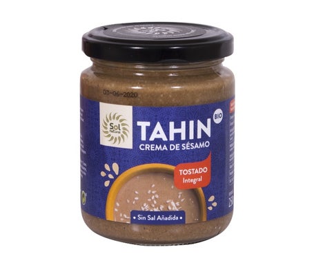 Sol Natural Tahín Tostado Pequeño Bio 250g