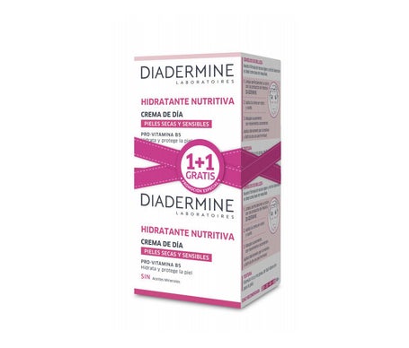 Diadermine Crema Hidratante Nutritiva Día Piel Seca 2x50ml