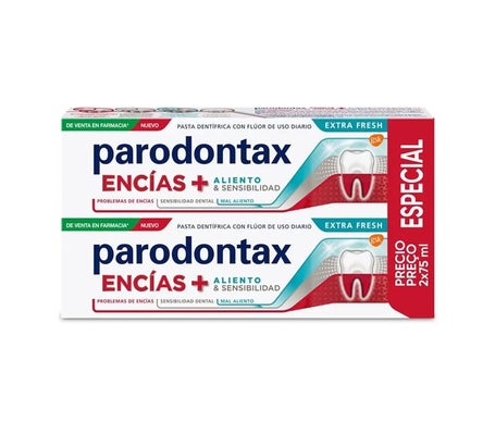 Parodontax Dentífrico Encías + Aliento & Sensibilidad 2x75ml