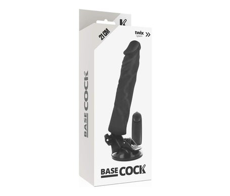 Basecock Realistic Vibrador Control Remoto Negro 21cm 1ud