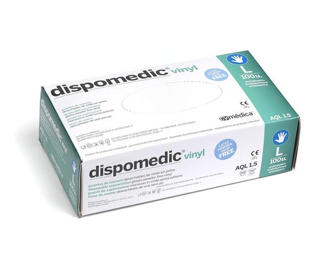 Dispomedic Guantes Vinilo Sin Polvo Talla L