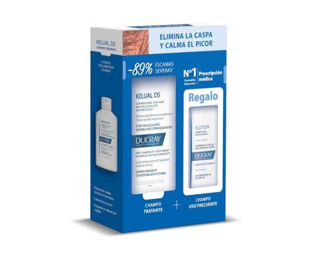 Ducray Pack Kelual DS Champú Tratante 100ml + Elution Champú Suave 100ml