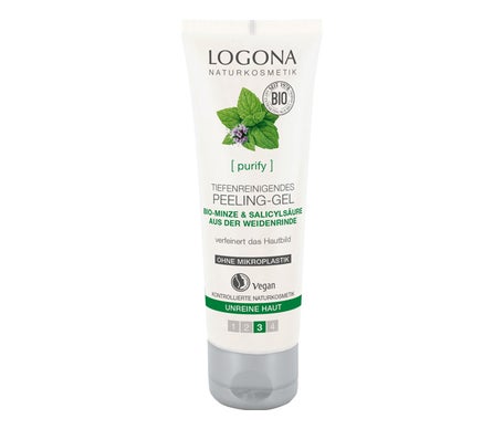 Logona Gel Exfoliante Facial con Menta 100ml