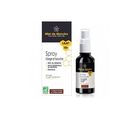 Comptoirs et Compagnie Spray Gorge Bio Miel de Manuka IAA10+ 25ml
