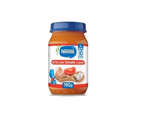 Nestlé Tarrito Arroz con Tomate Y Pavo Bio 190g