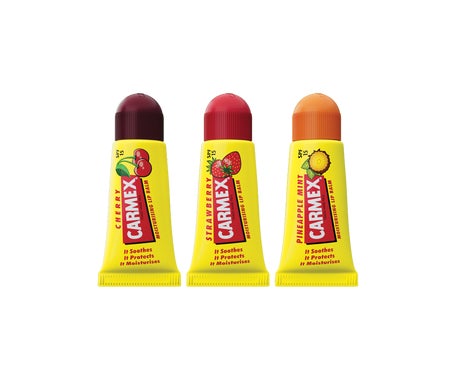 Carmex Pack Minis Cereza + Fresa + Piña Spf15 3x5g