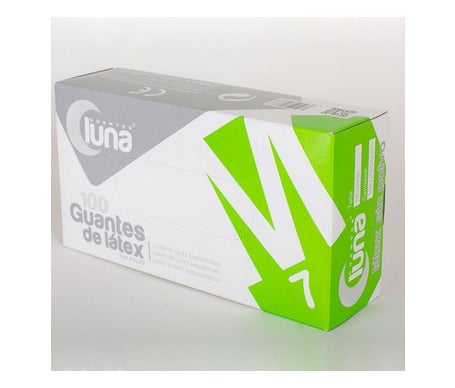 Luna Guantes Látex Sin Polvo Talla M 100uds