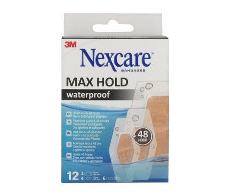 Nexcare MaxHold Bandages Étanches 12uds