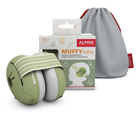 Alpine Muffy Baby Cascos Cancelación Ruido Green 1 ud