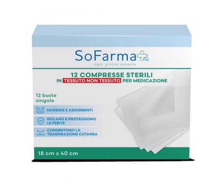Sofarmapiù Compresas Estériles TNT 18x40cm 12uds