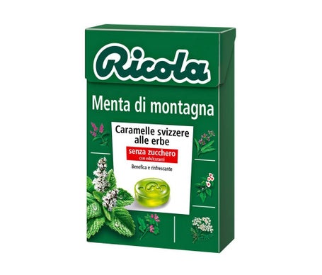 Ricola Menta Montaña Caramelo sin Azúcar Bio 50g