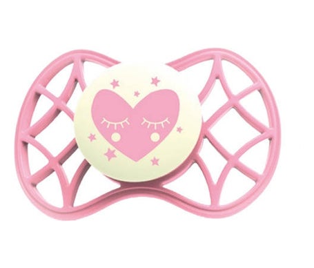 Nuvita Chupete Tetina Simetrica 0M+ Glow Cashmere Rose 1ud