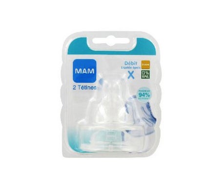 Mam Tétine Silk Débit X Silicone 2uds