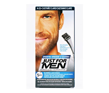 Just For Men gel colorante castaño claro para bigote y barba 30ml