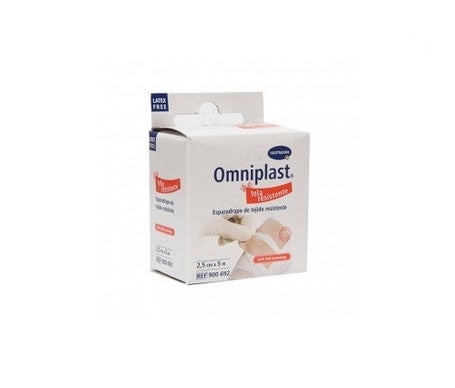 Omniplast esparadrapo tejido resistente 5mx2,5cm 1ud