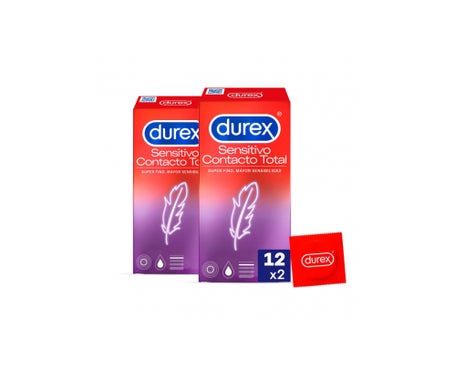 Durex® Sensitivo Contacto Total 2x12uds