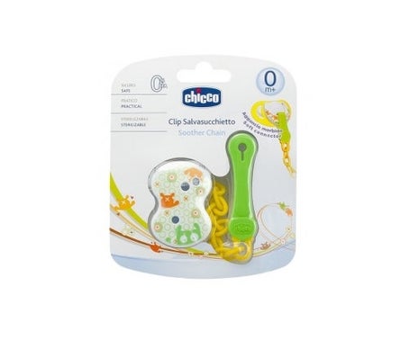 Chicco® Baby clip protege chupete color verde 1ud